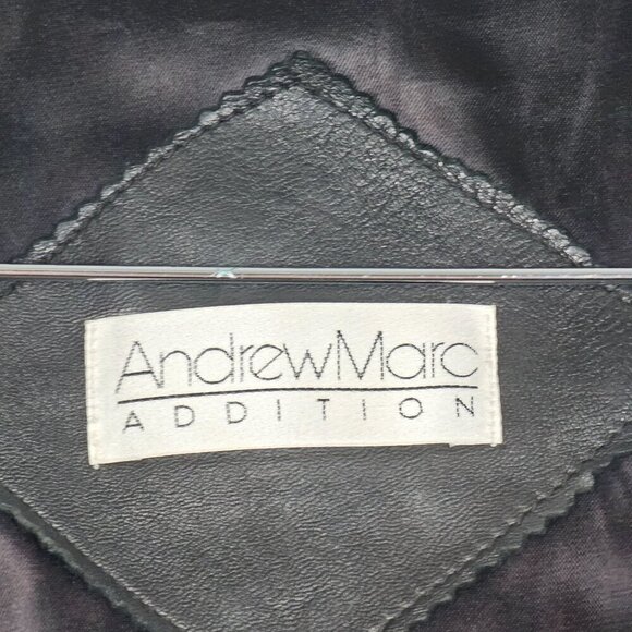 Andrew Marc Addition Geniune Leather Hoodie Jacket‎ Full Zip Brown Men's Medium - Picture 5 of 14